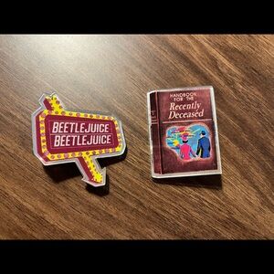 Beetlejuice hair clips